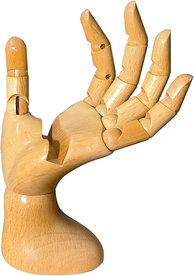 Mannequin Hand, Cell Phone Stand,Phone Holder,Phone Stand for Desk,Phone Holder for Desk,poseable Figure,Articulated Fingers,Cell Phone Stand,Male Hand of Left for Mobile Phone.
