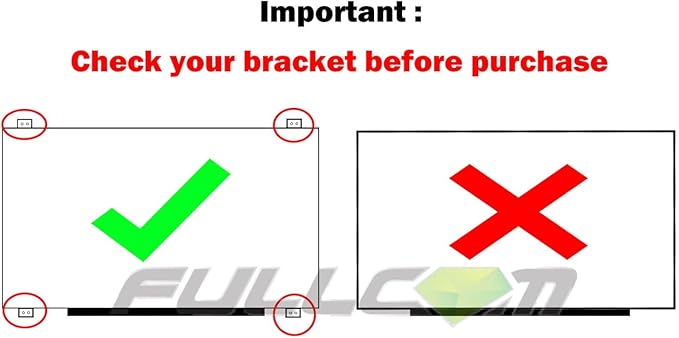 New LCD Replacement Screen 15.6 Inch Compatible with VIVOBOOK F510UA 1920x1080 (with Tabs) 30 Pin Matte for Laptop/Display/Screen/LCD Application