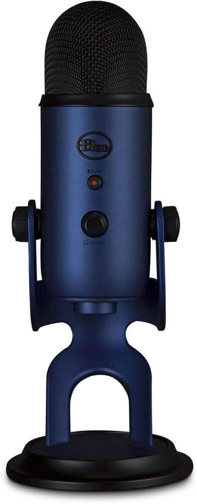 Logitech Creators Blue Yeti USB Microphone for Gaming, Streaming, Podcast, YouTube, Discord, PC, Studio Sound, Plug & Play-Midnight Blue