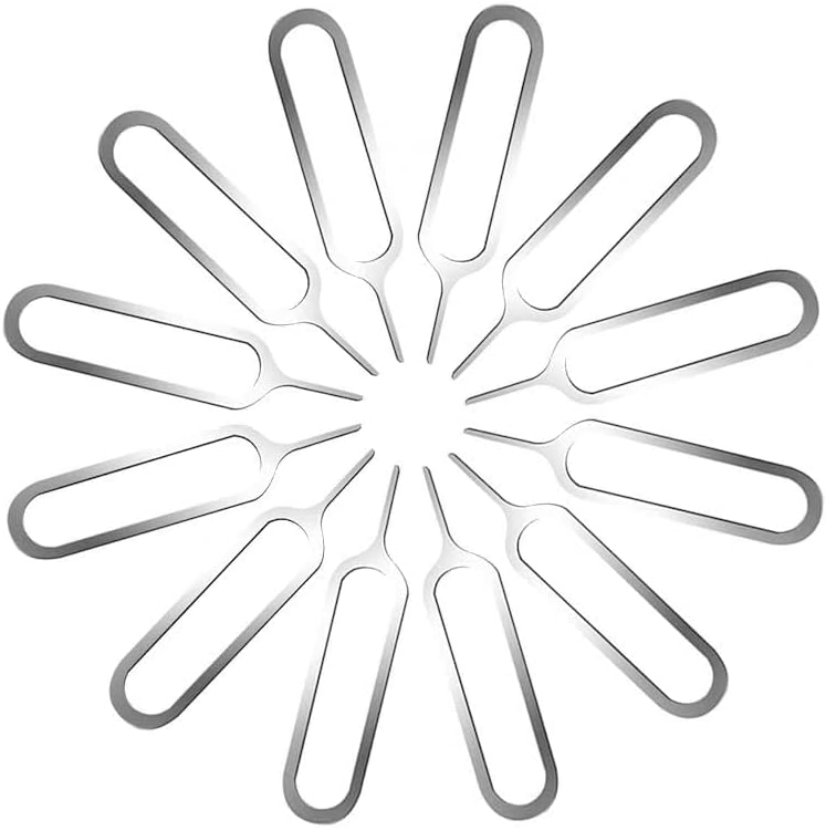 50 Pieces SIM Card Removal Openning Tool Tray Eject Pins Needle Opener Ejector,Compatible with iPhone X, 8 Plus, 8, 7 Plus, All Other iPhone Models, iPads, iPods, Samsung Galaxy Note/S/Edge/J Series