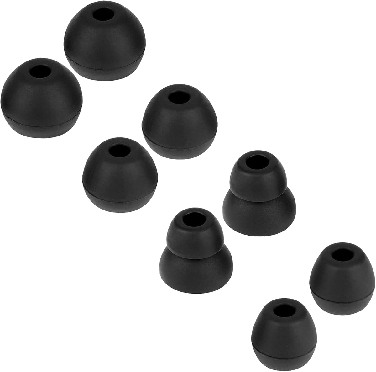 4 Pairs Earbud Tips Fit for Powerbeats Pro Ear Tips Beats Earbuds Replacement Tips Replacement Earbud Tips Earbud Replacement Tips Earbud Caps Headphone Earbud Tips Replacement Ear Pads Black