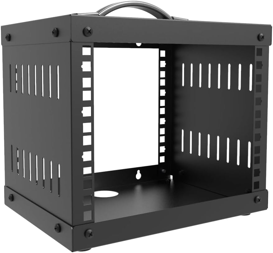 4U Small Network Cabinet-10 inch Server Rack for 10" Server, Network, Audio, and Video Equipments at Home or Office (4U)