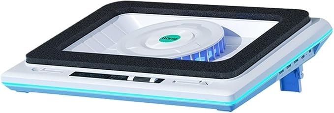 Gaming Laptop Cooling Pad Laptop Cooling Stand with 5.5inch External Cooling Fan Rapid Cooling Laptop 15.6-21inch(A Classic unlit)