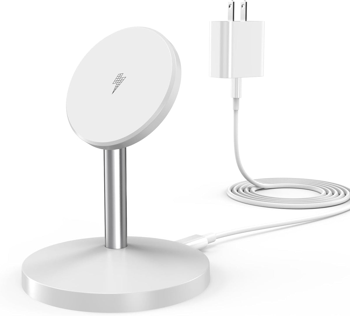 Magnetic Wireless Mag Safe Charger iPhone Stand,Magnet Wireless iPhone Charger Stand 6FT Fast Mag-Safe Charging Station Pad for Apple iPhone 16 Pro Max/16/16 Plus/15 Pro Max/14/13/12,AirPods Pro 2/3/4