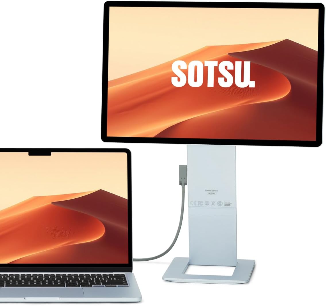 SOTSU FlipAction Pro 16" Gen 1 Limted Edition Premium Portable Monitor | Super Compact | Pivot Rotate | 2560x1600 DCI P3 | 60Hz | 350 Nits | Full Metal CNC | Perfect Match for Mac and Windows