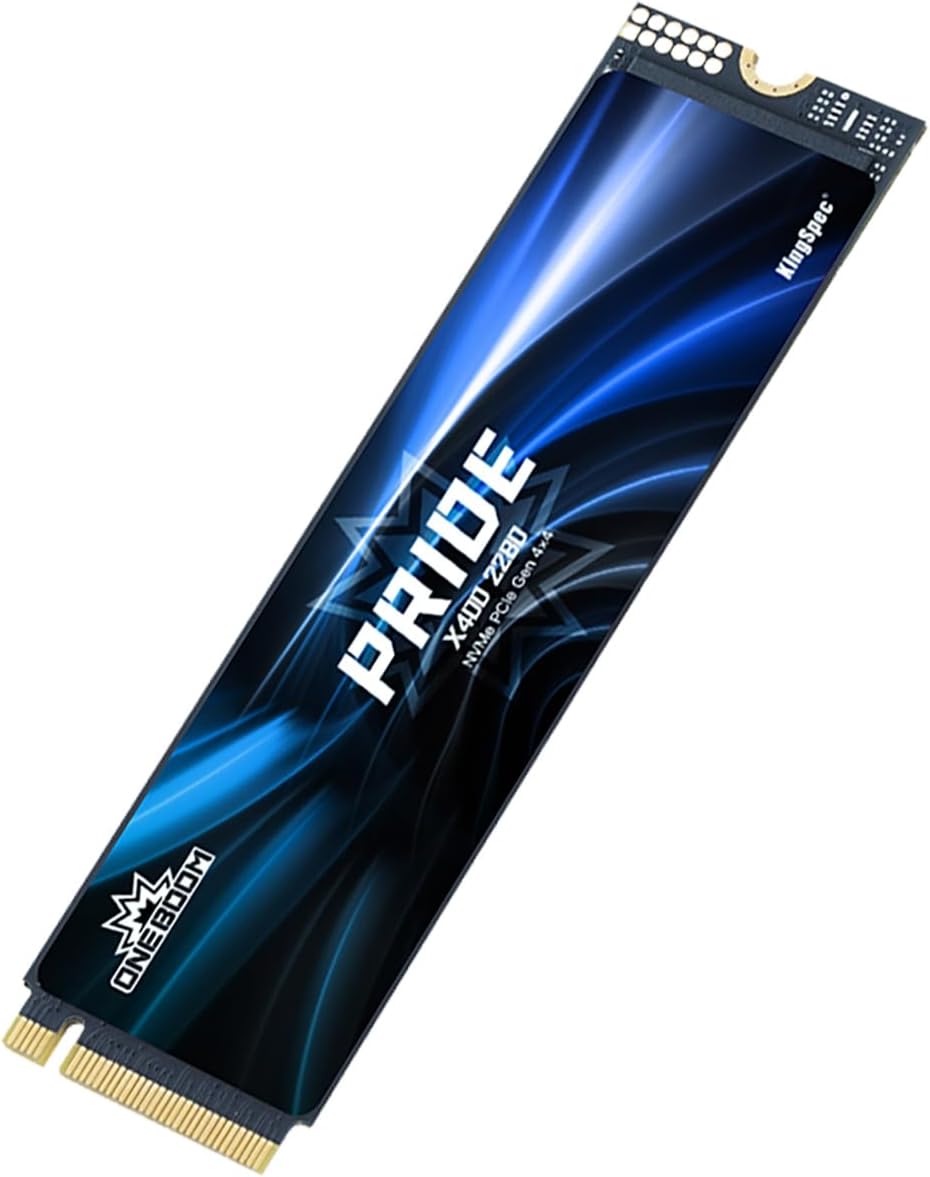 KingSpec OneBoom X400 2TB M.2 SSD Gen4 7300MB/s, TLC 3D NAND Internal NVMe SSD for Gaming & 4K Editing, Compatible with PC / PS5 / Laptop