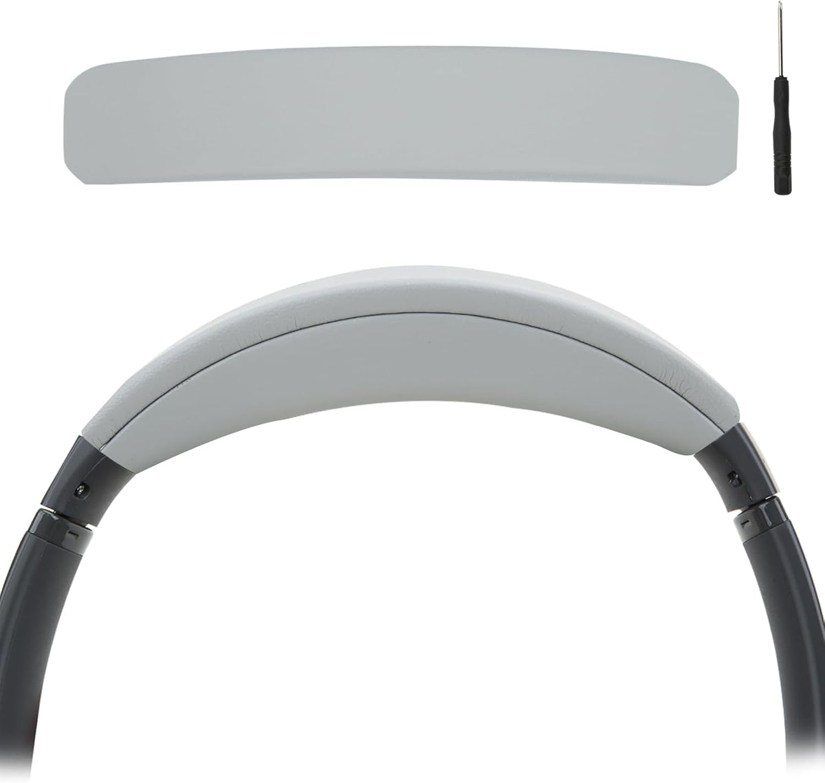 Replacement Headband Pad Kit for Bose QuietComfort 45 (QC45) QC35 QC35 II Headphones (Light Gray)