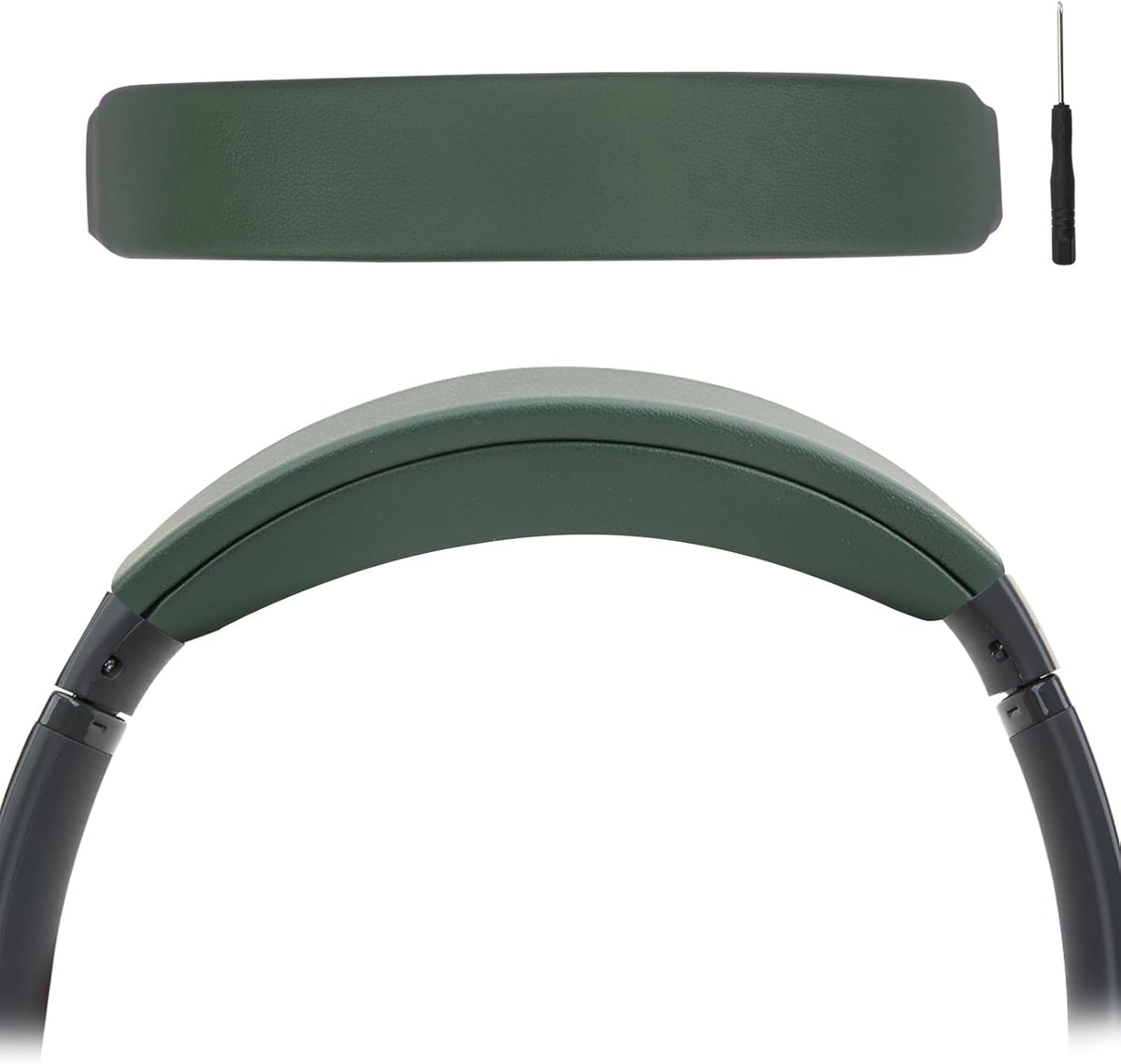 Headband Cushion Cover for Bose QuietComfort 45 (QC45) QC35 QC35 II Headphones with Protein Leather& Memory Foam (Cypress Green)