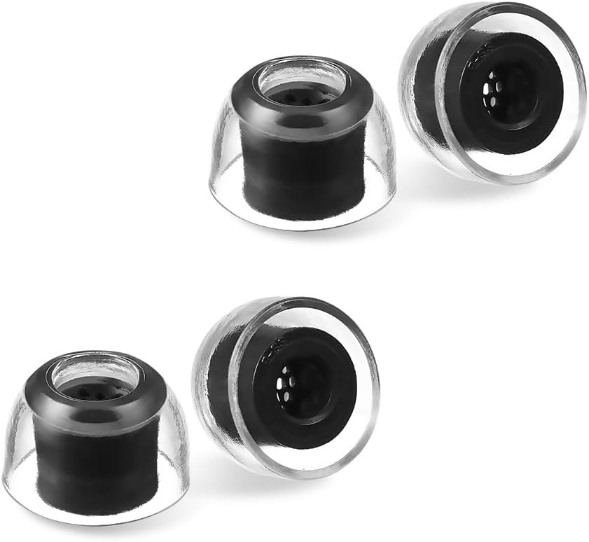 AZLA SednaEarfit XELASTEC 2 (SS) - Earbud Tips for Wireless Headphones - Noise Canceling Earbuds Replacement Tips - Eartips Compatible with Sony, Samsung, Beats, JLab, Skullcandy, Sennheiser