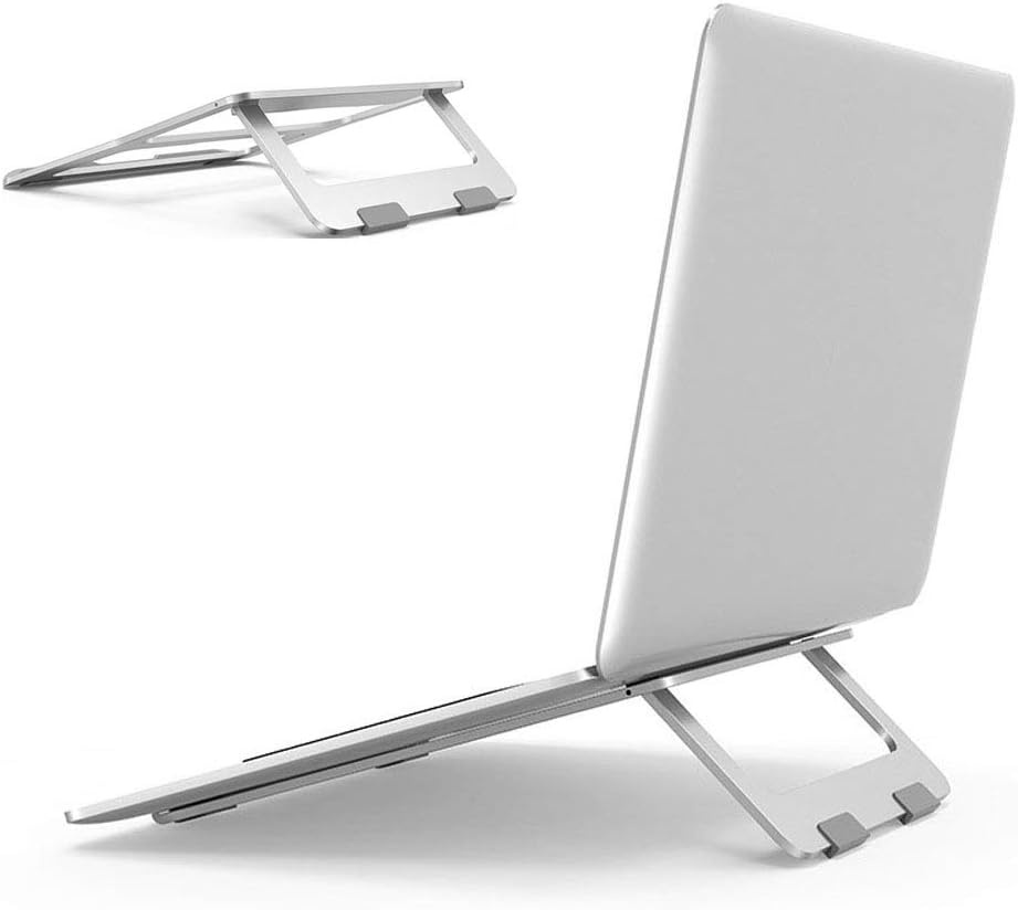 Laptop Stand,Aluminum Portable Foldable Laptop Support Stand Holder Desk Table Mobile Phone Stand for iPad MacBook Pro Air Notebook