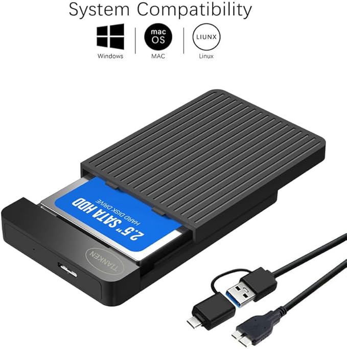 320GB Ultra Slim Portable External Hard Drive 2.5'' USB 3.0 HDD Storage for Mac PC Laptop PS4 Xbox one