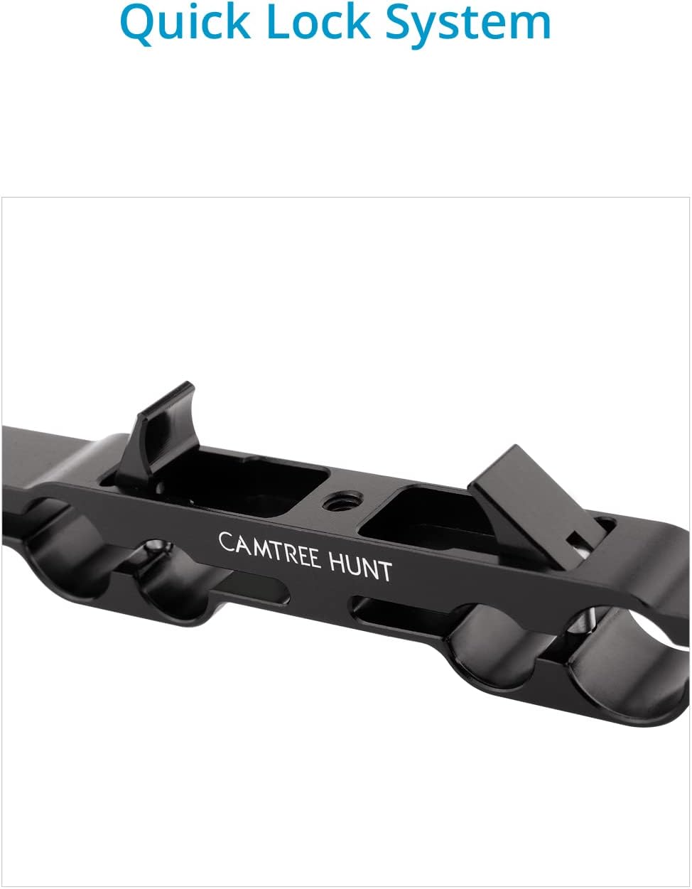 Hunt Universal 19mm/15mm Rosette Handle Set for DSLR & Video Camera Shoulder Mount Rigs. (CH-1915-RH)