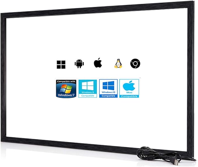 Chengying 84 inch Multi-Touch 10 Points Infrared Touch Frame - IR Touch Panel - 84 Infrared Touch Overlay - USB Interface - HID Compatible