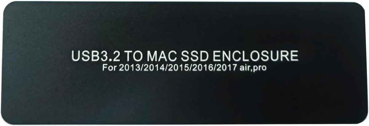 External SSD Enclosure USB-C 3.2 for 12+16 Pin MacBook Air/Pro mid 2013-2017, CNC Hard Drive Case for A1466 A1465 A1502 A1398, Portable SSD Reader Box