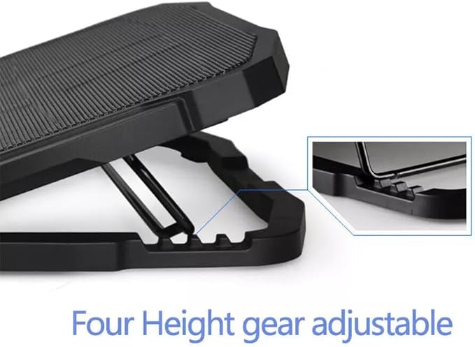 Laptop Cooling pad for Asus VivoBook S14 S430 Gaming laptops Laptop Cooler with 4 Fans LCD Display Screen 4 Height 2 USB-A Port Laptop Stand