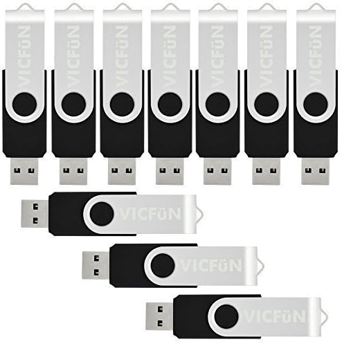 20pcs 8GB USB Flash Drive 8G USB Drive USB 2.0 Flash Memory Stick Thumb Drive Black