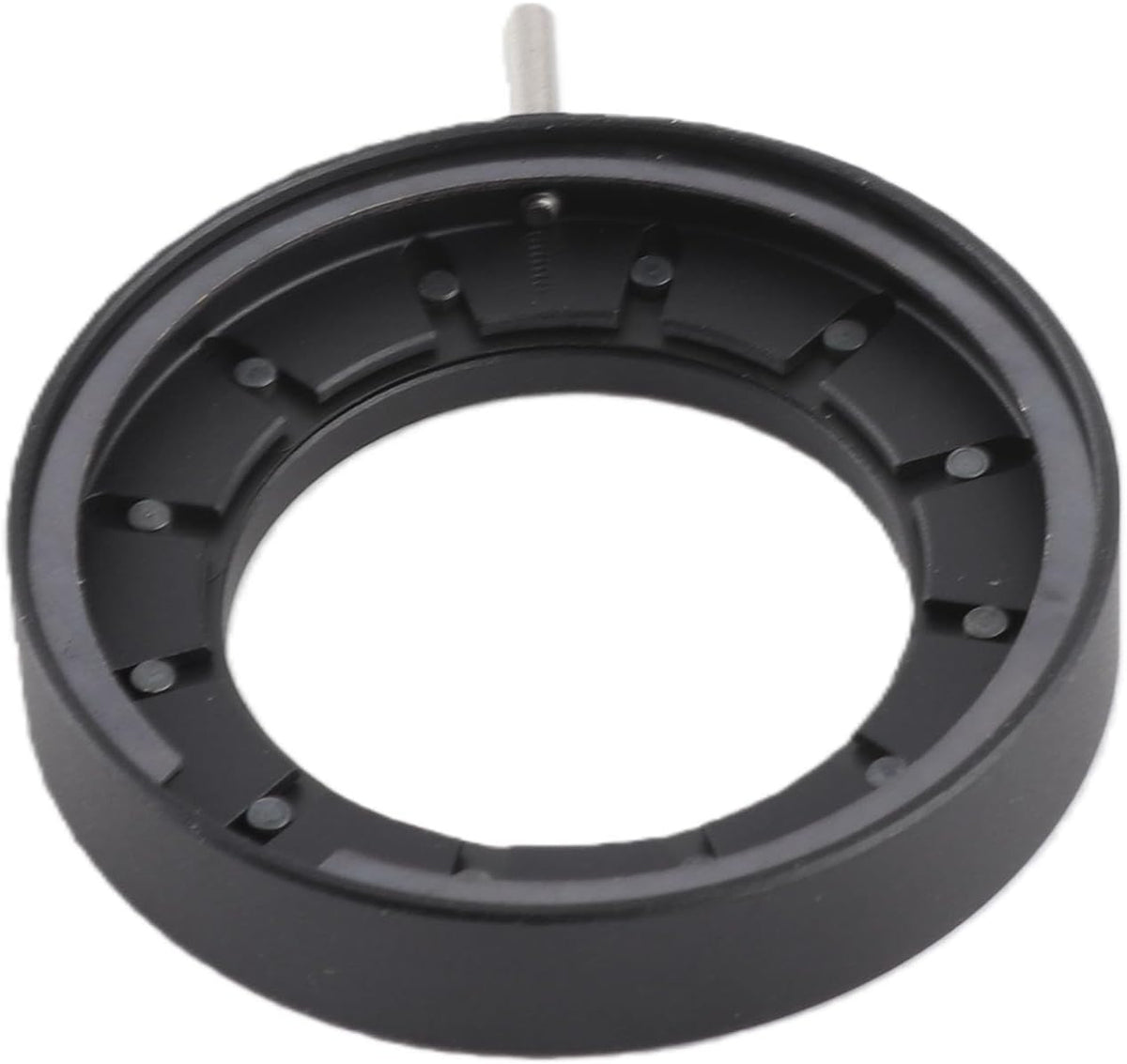 Fafeicy 14 Adjustable Aperture Diaphragm for Microscope, Optical Diaphragm with Blades Metal Lens, Microscope Accessory