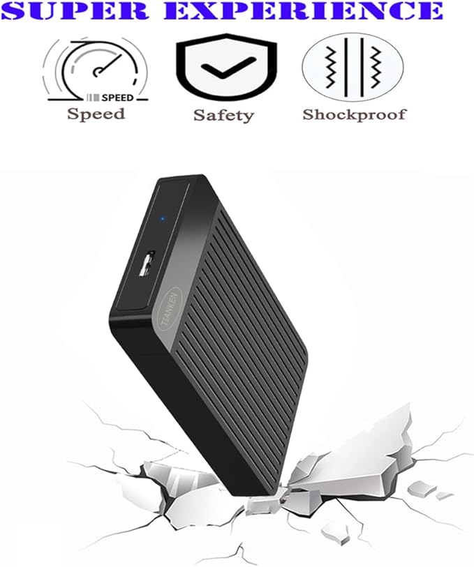 320GB Ultra Slim Portable External Hard Drive 2.5'' USB 3.0 HDD Storage for Mac PC Laptop PS4 Xbox one