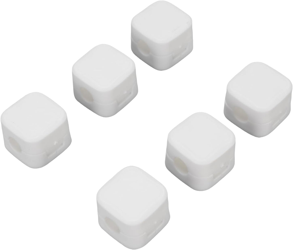 6pcs ZJchao Magnetic Cable Clips Cord Holder Desk Wire Management Keeper Home Office Car Nightstand (White)
