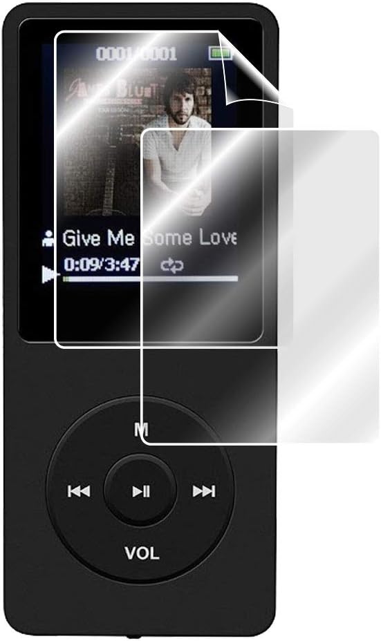 A02 MP3 (2 IPG For AGPTEK PLAYER Screen Protector Units) with Lifetime Replacement Invisible Protective Screen Guard