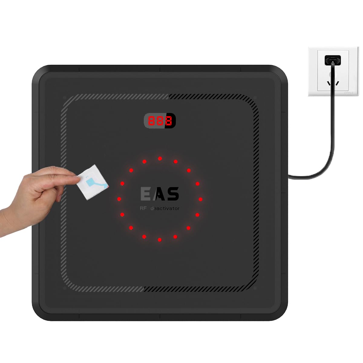 Deactivator Board for 8.2Mhz EAS System Security Sticker Detectors with Sound & Light Indicator and LED Counter ABS Material