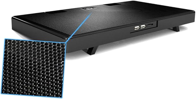 GALPADA USB Laptop Cooling Platform 5-Fan Cooler Stand Adjustable Multi-Angle Laptop Cooler Base with Anti-Skid Design for Gaming and Office Use