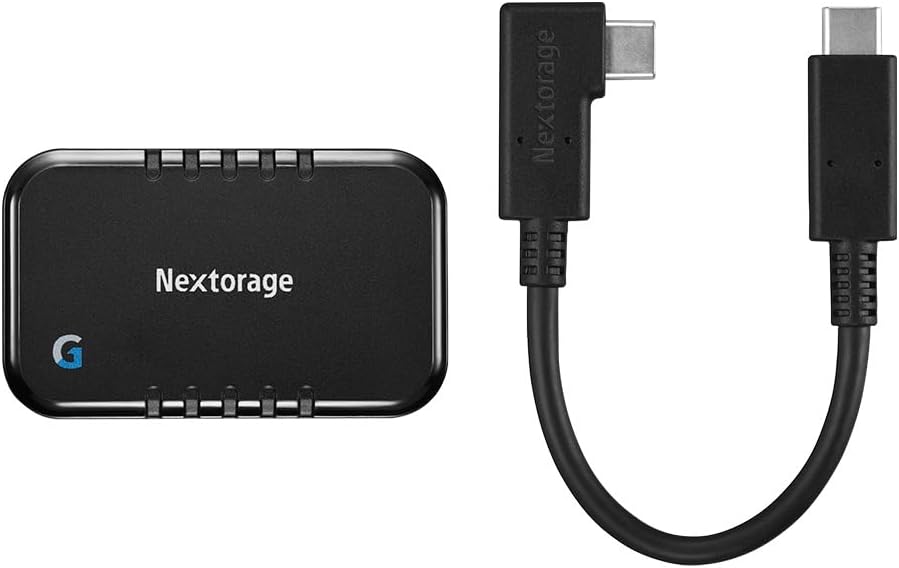 Nextorage Japan 1TB USB3.2 Gen2 Poratable SSD NX-P2SE G sereis Type-C Compact and Fast Speed (max Read 1000MB/s)