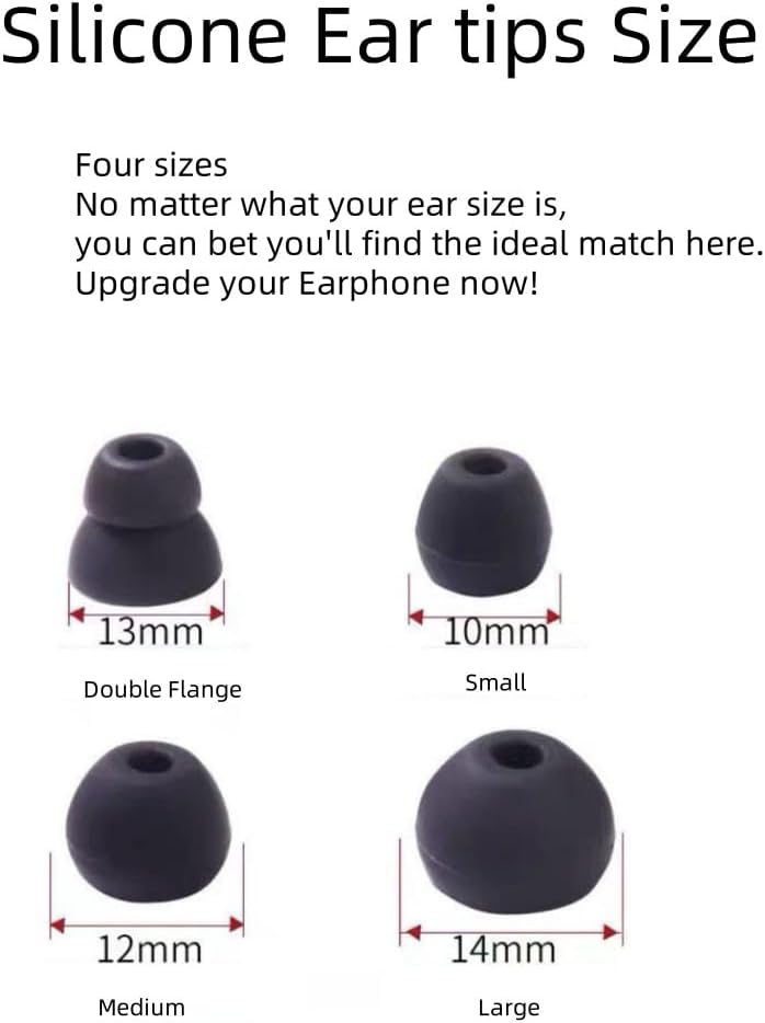 Replacement Ear Tips for Beats Urbeats2.0 Tour2.0 ibeats Beats x, Beats Flex Secure Fit for Powerbeats Pro Silicone Earbuds Washable Sweat-Resistant Noise Isolation 8 Pairs (Red)