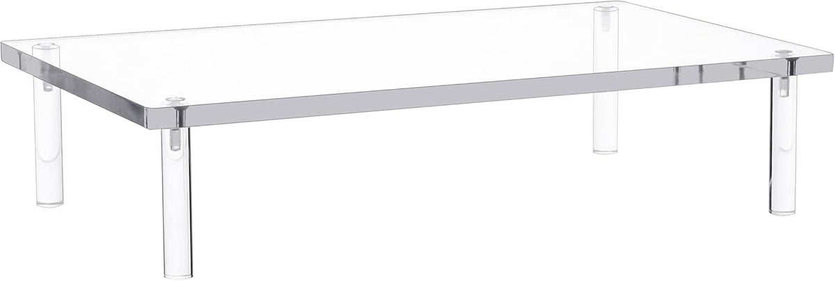 10mm 14.5'' 9'' 3.4'' (1 Jusalpha Acrylic Monitor Stand - Thickness Clear Platform - x x Desktop/ Laptop/ Monitor Riser