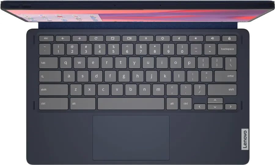 Lenovo - Chromebook Duet 5-13.3" OLED Touch Screen Tablet - 8GB Memory - 128GB SSD - with Stylus Pen - Abyss Blue