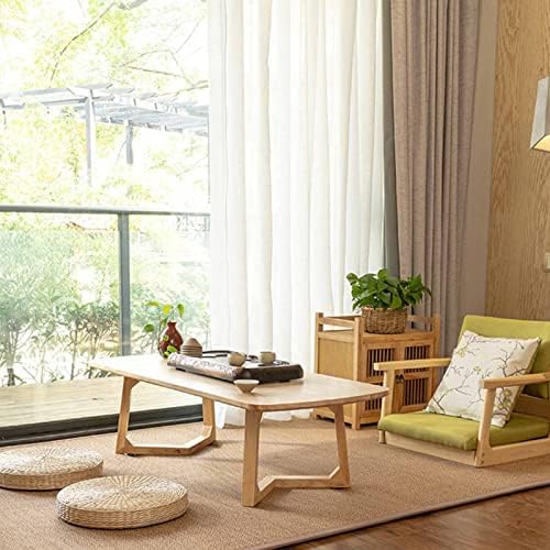 BTZHY Floor Chair Solid Wood Legless Chair with armrests and backrest Floor Chair Comfortable upholstered Chair with Low seat for Bay Windows Office Home