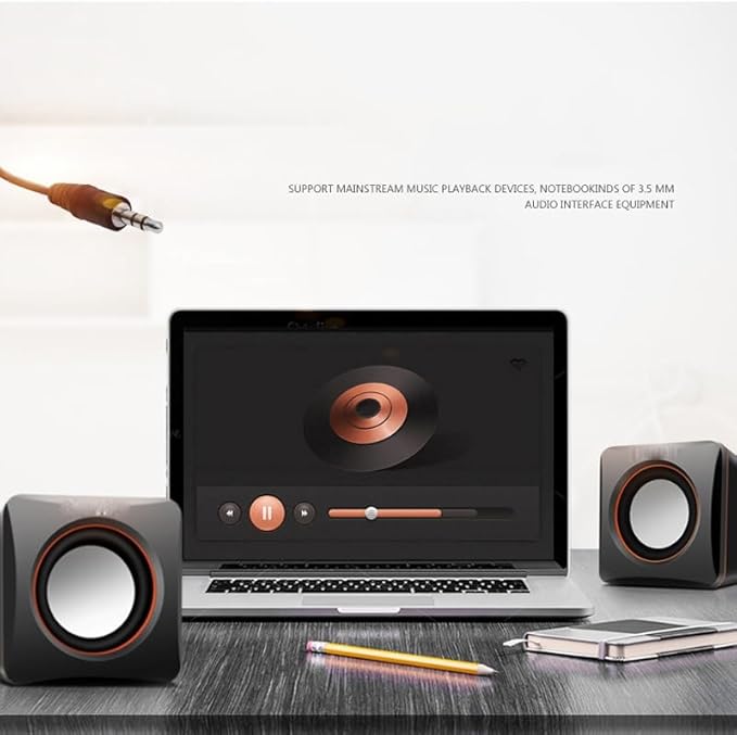 Mini Office Small Speaker Laptop Desktop Computer with Subwoofer Home