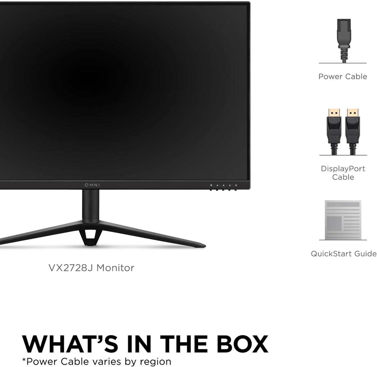 ViewSonic VX2728J-2K 27 Inch Gaming Monitor 1440p 180hz 0.5ms IPS w/FreeSync Premium, Advanced Ergonomics, HDMI, and DisplayPort