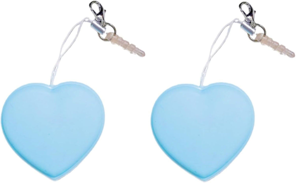 GHSGHS 1.57 1.57 Inch (2,Blue) Portable Phone Screen Cleaner Kit - Heart Shaped Cleaning Wipes with Dust Plug