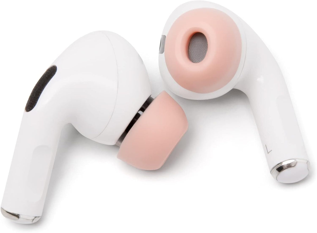 WC TipZ - Upgraded Memory Foam Ear Tips for Airpods Pro Made by Wicked Cushions | Improved Comfort, Tighter Seal, Better Foam Rebound Time | Fits Perfectly in Charging Case | Perfect Pink