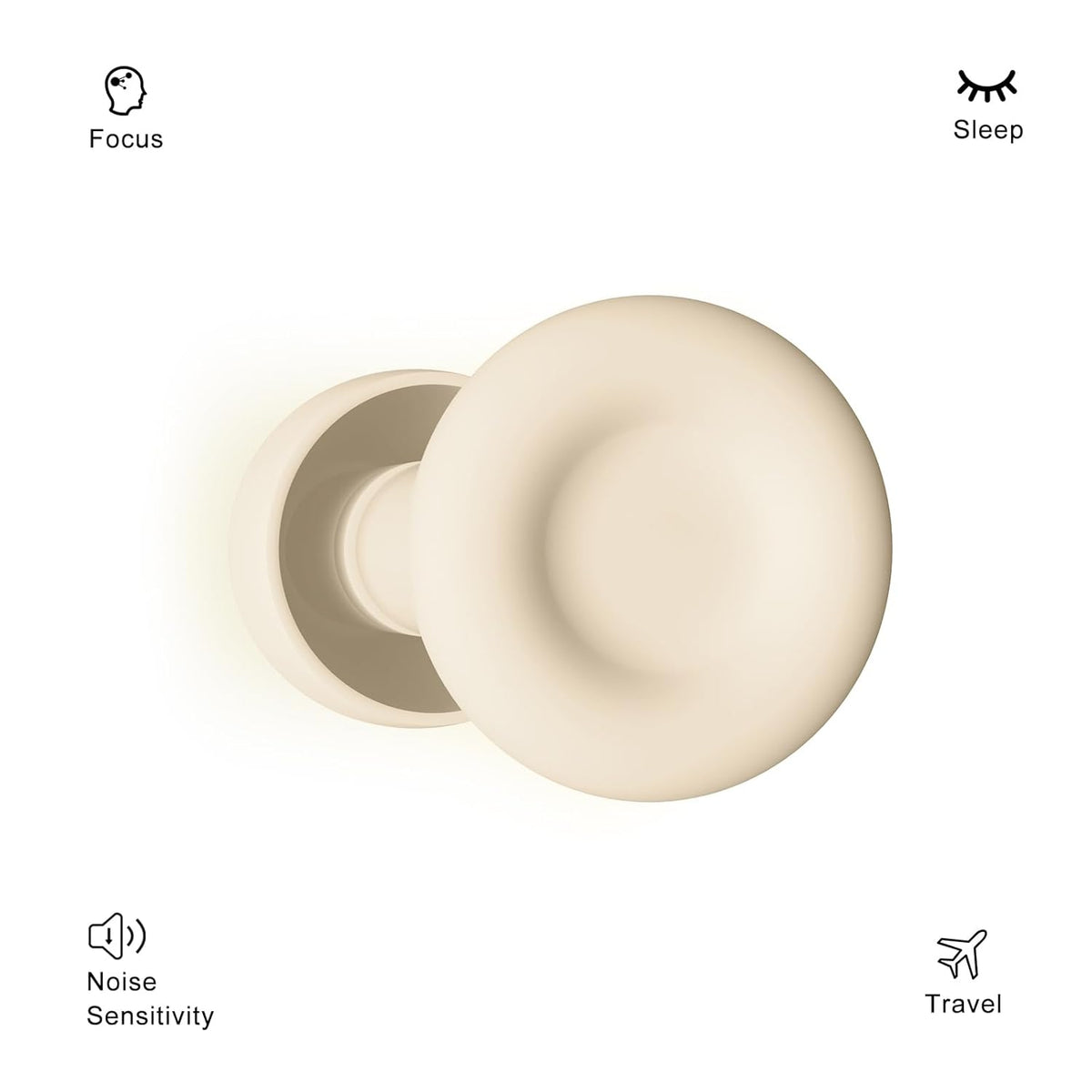 Ear Plugs for Sleeping Noise Reduction Reuseable, Concerts, Focus, Travel, Work, High Fidelity – 7 Pairs Eartips – Flexible Soft – Touch – NRR of 24 and 27 dB Noise Cancelling (Skin)