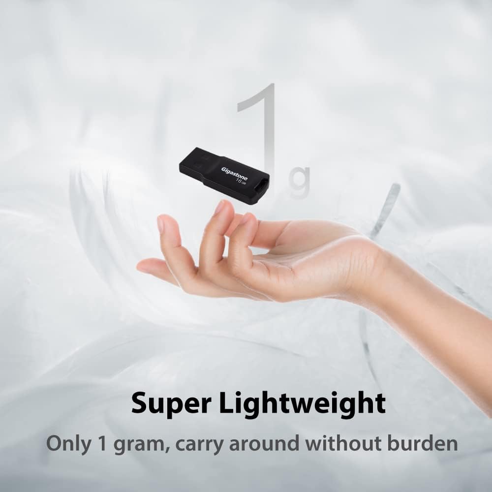 GIGASTONE V70 16GB 10-Pack USB 2.0 Flash Drive Thumb Drive Memory Stick Pen Drive Capless Design Pen Drive