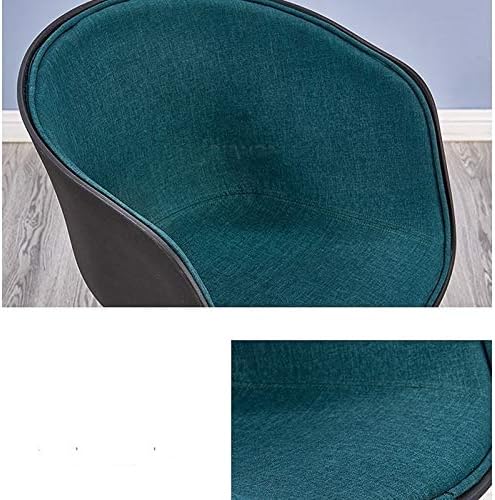 Gaming Chair Case for Dining Chair Study Chair Fabric Balcony Leisure Backrest Handrail Metal for Negotiations (Color : D)