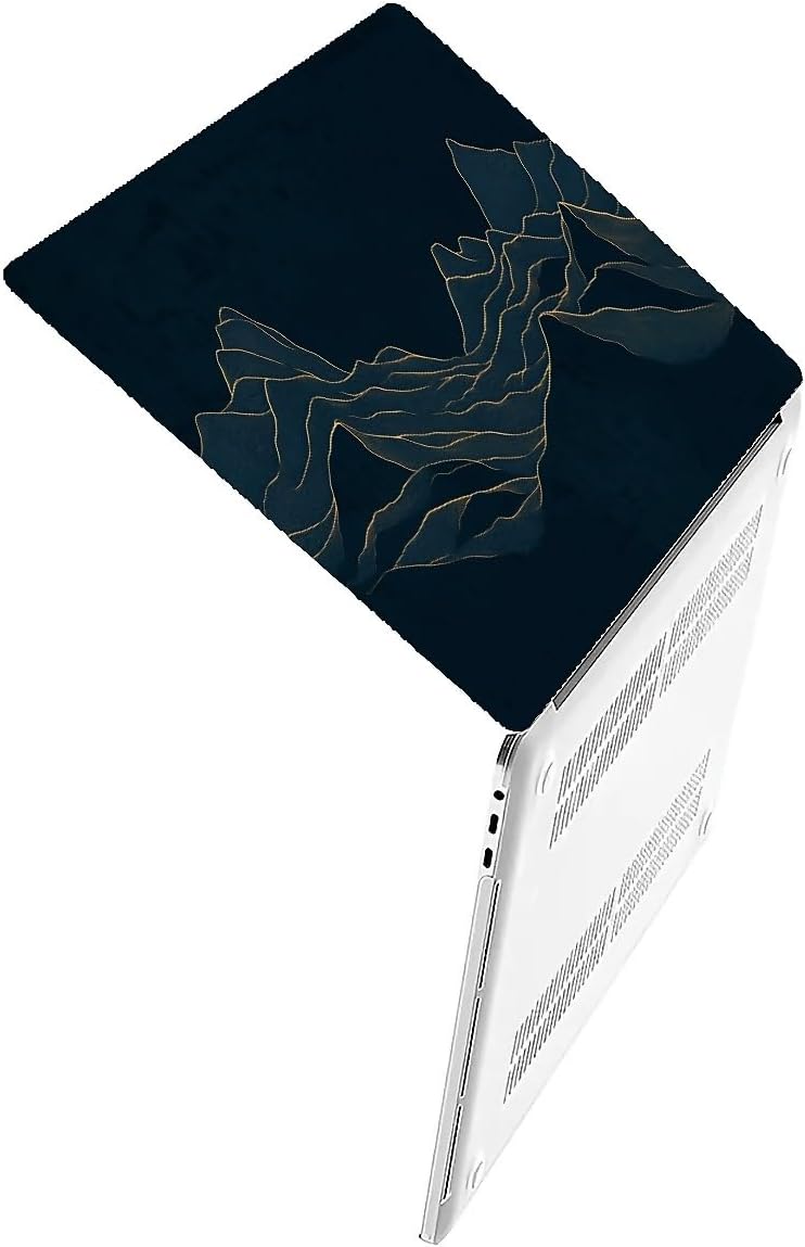 Compatible with MacBook Air 13.3 13.6 Inch Case 2022 2021 2020 2019 Plastic Hard Shell Case Cover,13.3 Air (A1932/A2179/A2337), Dark Mountains