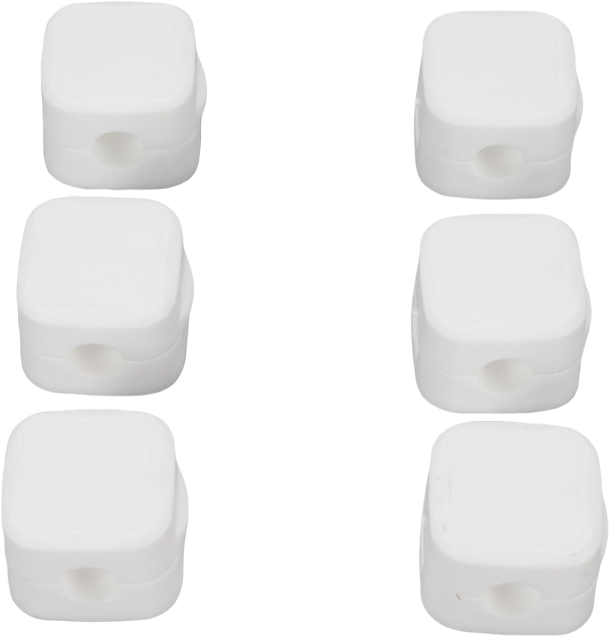 6pcs ZJchao Magnetic Cable Clips Cord Holder Desk Wire Management Keeper Home Office Car Nightstand (White)