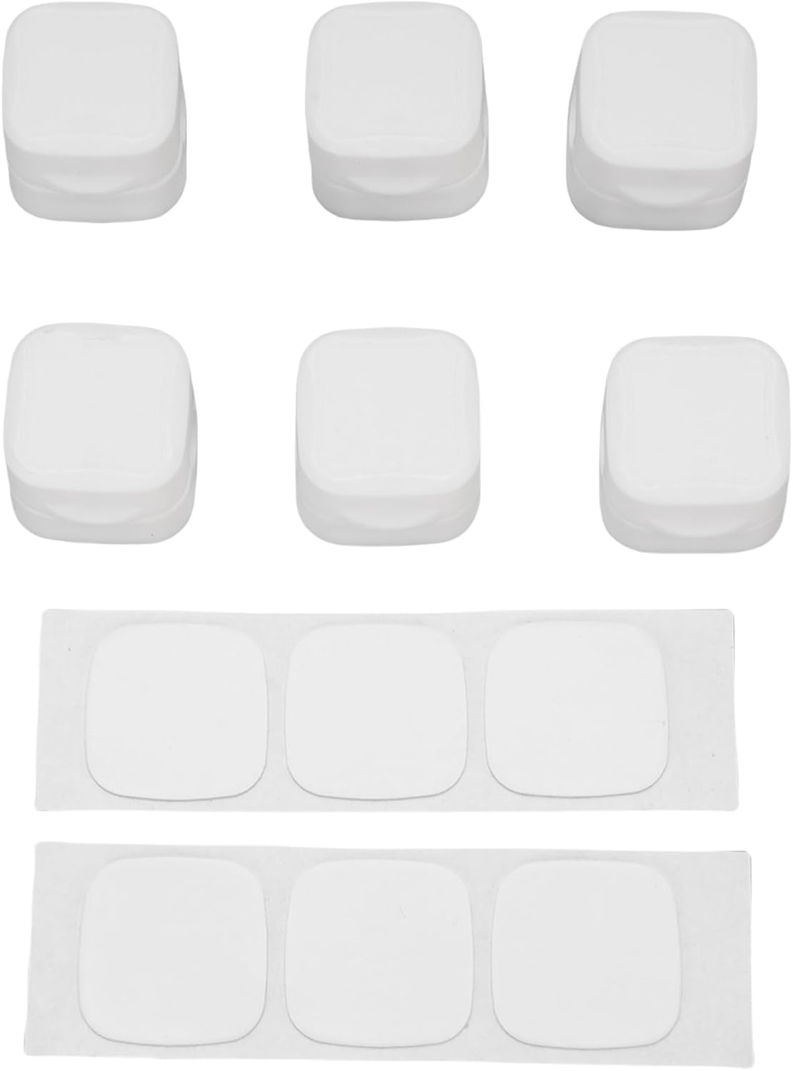 6pcs ZJchao Magnetic Cable Clips Cord Holder Desk Wire Management Keeper Home Office Car Nightstand (White)