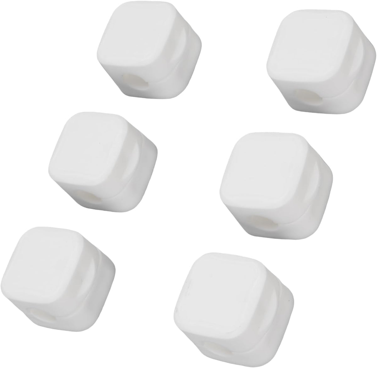 6pcs ZJchao Magnetic Cable Clips Cord Holder Desk Wire Management Keeper Home Office Car Nightstand (White)