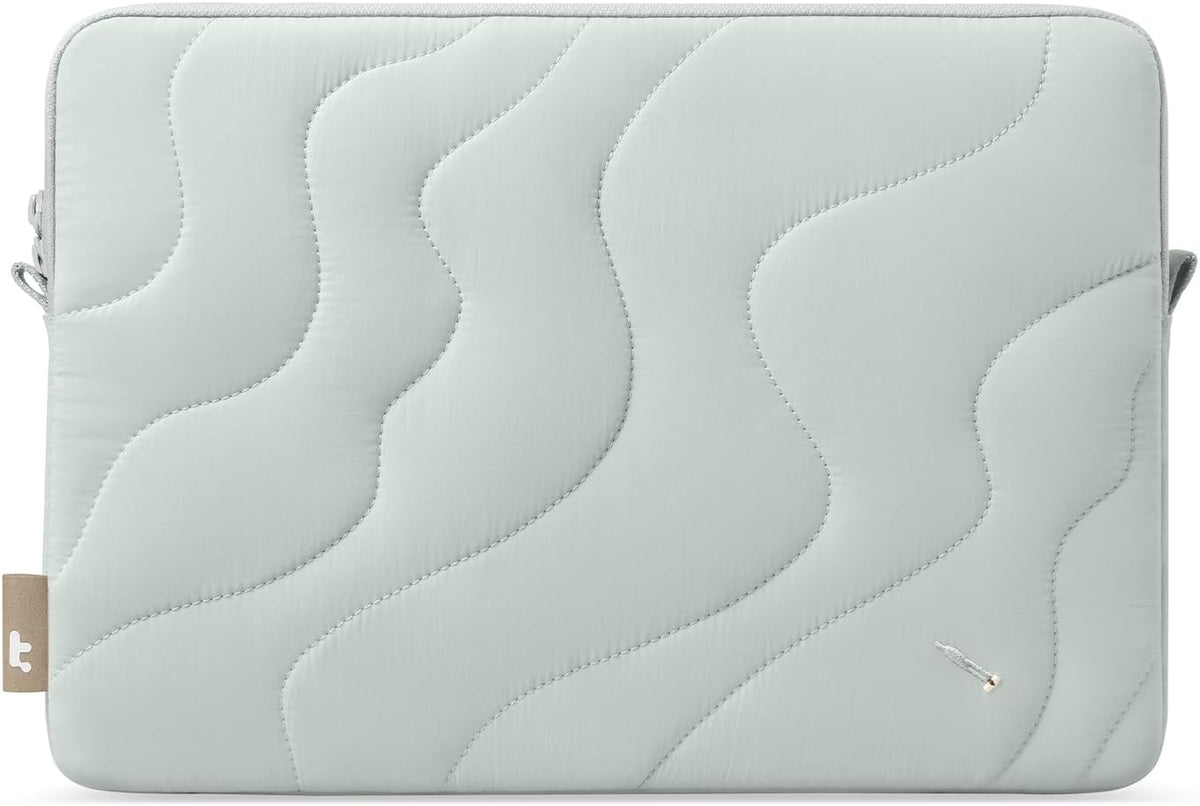 tomtoc 360 Protective Puffy Laptop Sleeve for 14-inch MacBook Pro M4/M3/M2/M1 Pro/Max A3112 A3401 A3185 A2992 A2918 A2779 2024, 13.5/13.8-inch Surface Laptop 7(Copilot+ PC)/6/5/4/3, Quilted Design