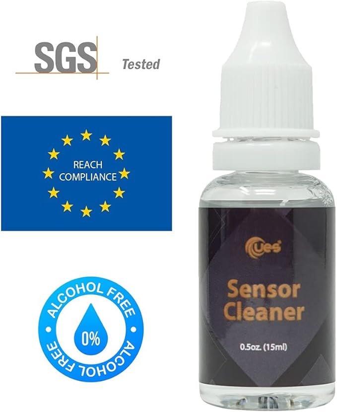 UES DDR16 APS-C Camera Sensor Cleaning Kit (12x16mm Swabs + 15ml Solution)