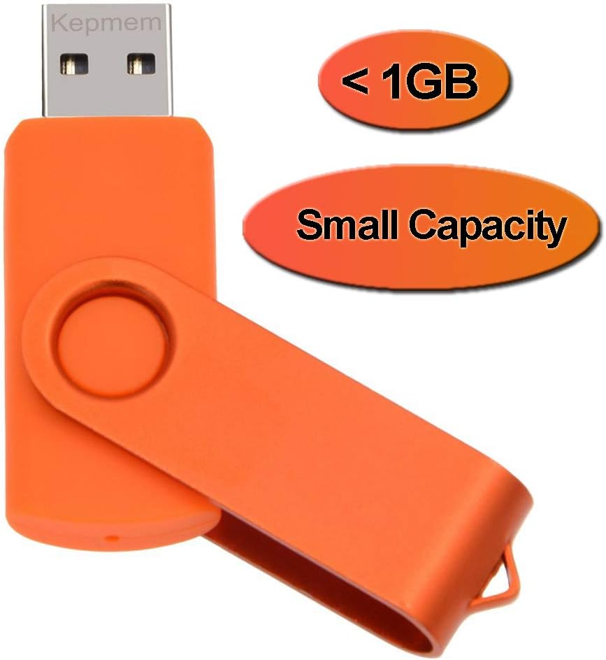 Kepmem USB Flash Drive - 10 Pack 32MB USB 2.0 Memory Sticks - Swivel Small Capacity PenDrive - 10 Assorted Colors