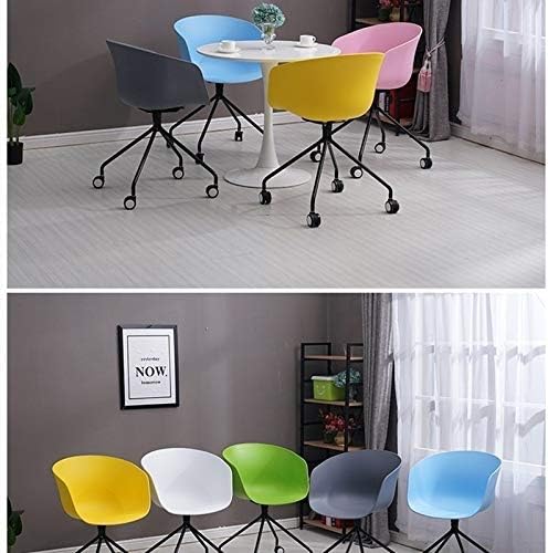 Gaming Chair Case for Dining Chair Study Chair Fabric Balcony Leisure Backrest Handrail Metal for Negotiations (Color : D)