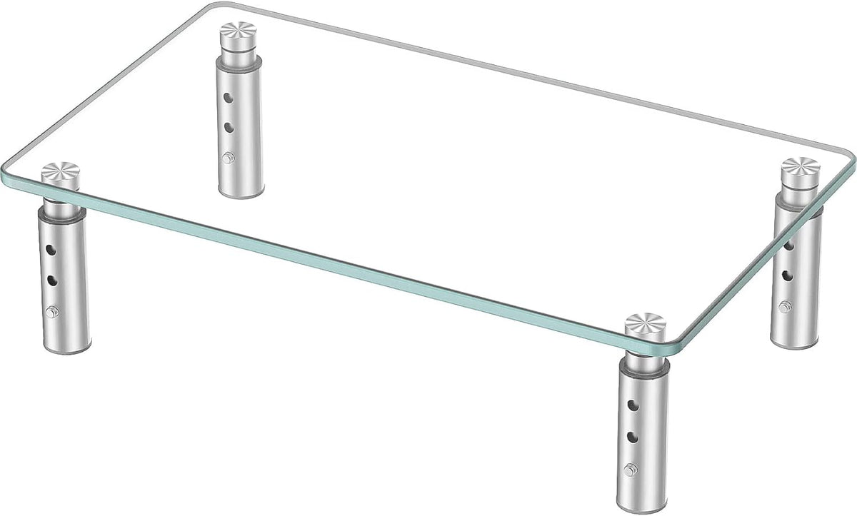 '-3 Hemudu Monitor Stand Adjustable Height Monitor Riser, Computer Monitor Stand, Desktop Organizer, Monitor Stand Riser