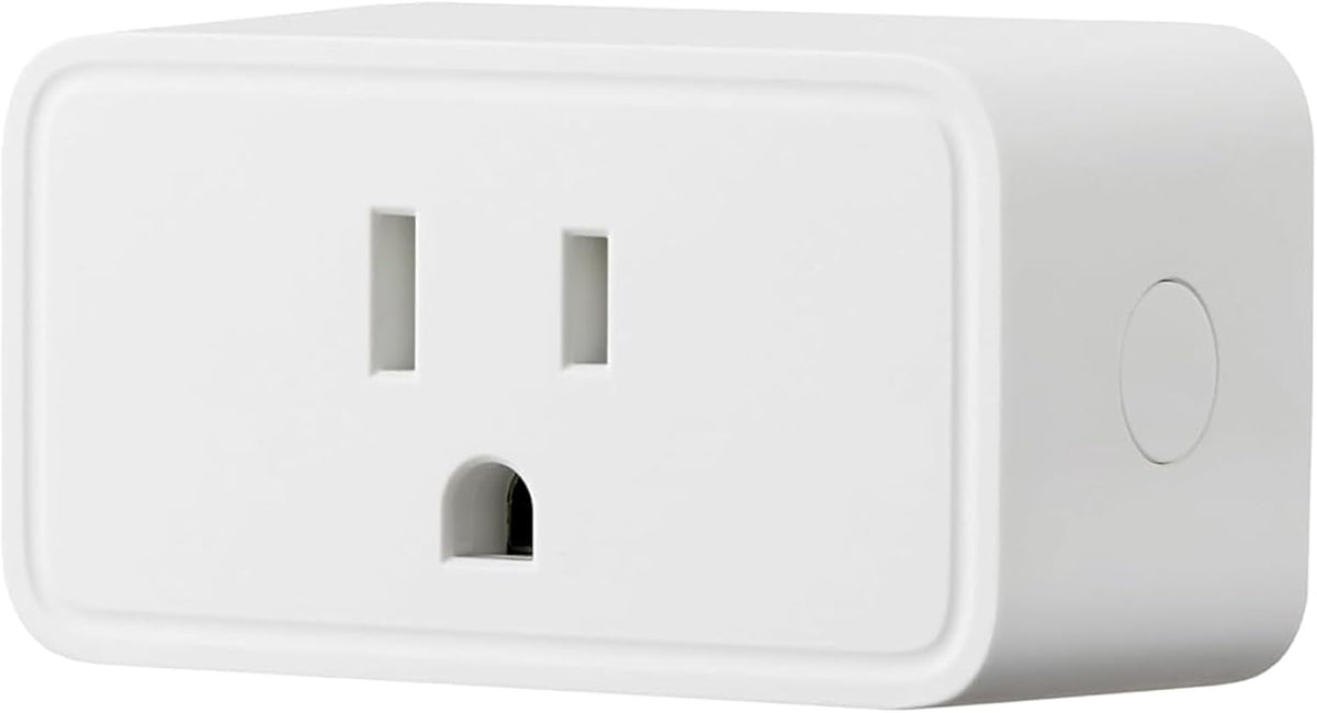 Amazon Basics Smart Plug, Works with Alexa Only, 2.4 GHz Wi-Fi, No Hub Required, 1 Pack, White