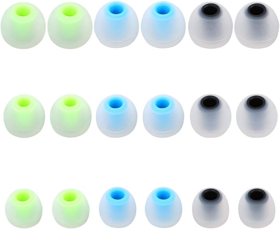 Earbuds Replacement Tips - 9 Pairs SML Eartips Eargels