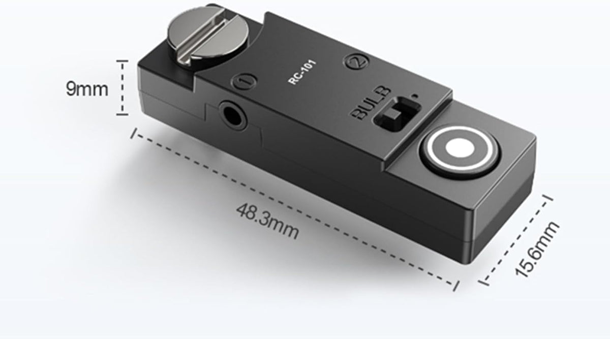 RC-101 S2 Shutter Release Remote Control for Sony a7/a7ii/a7iii/r2/r3/a6500 1/4 Stabilizer Extension Photo Key Accessories. Small Size Remote Control
